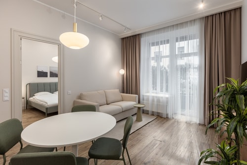 Art Noveau Quarter apartment with Patio