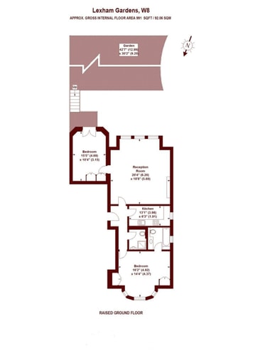 Wonderful 2 bedroom Apt at Lexham Gardens 12 Air Manage