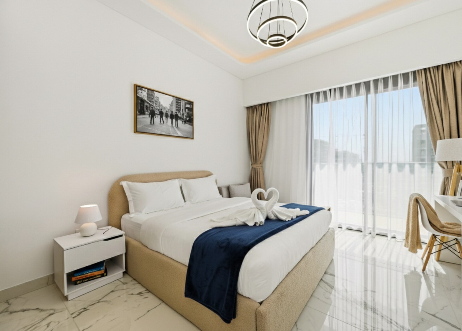 Luxurious studio in Dubai دبي with gym and pool 5 bebalmy.ae