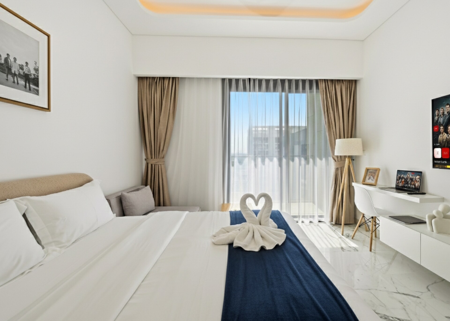 Luxurious studio in Dubai دبي with gym and pool 4 bebalmy.ae