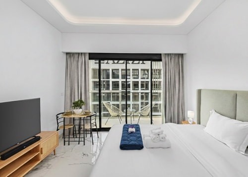 French Riviera Style Apt | Pool, Gym & Chic Vibe, photo 22 of 27