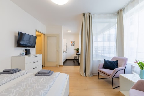 Studio with Balcony in the Centre