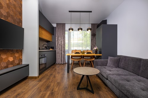 White&Grey Two 1-BD Apartments 90 Flat Manager Booking