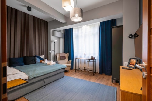 Lux Flat next to Park with working space 25 Flat Manager Booking
