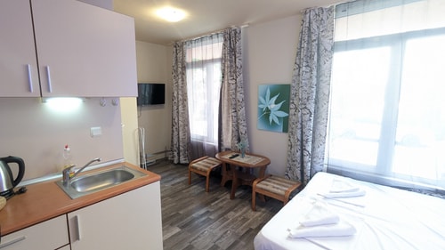 Compact studio with indoor pool near Cacao Beach 12 Flat Manager Booking