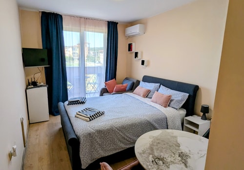 Elegant studio -100 m.from Kavatsi Beach + Parking 0 Flat Manager Booking