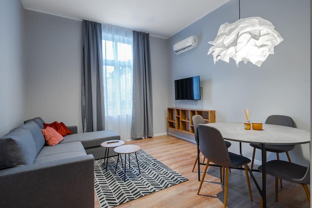 New Black & White - 2BDR Apartment with Balcony