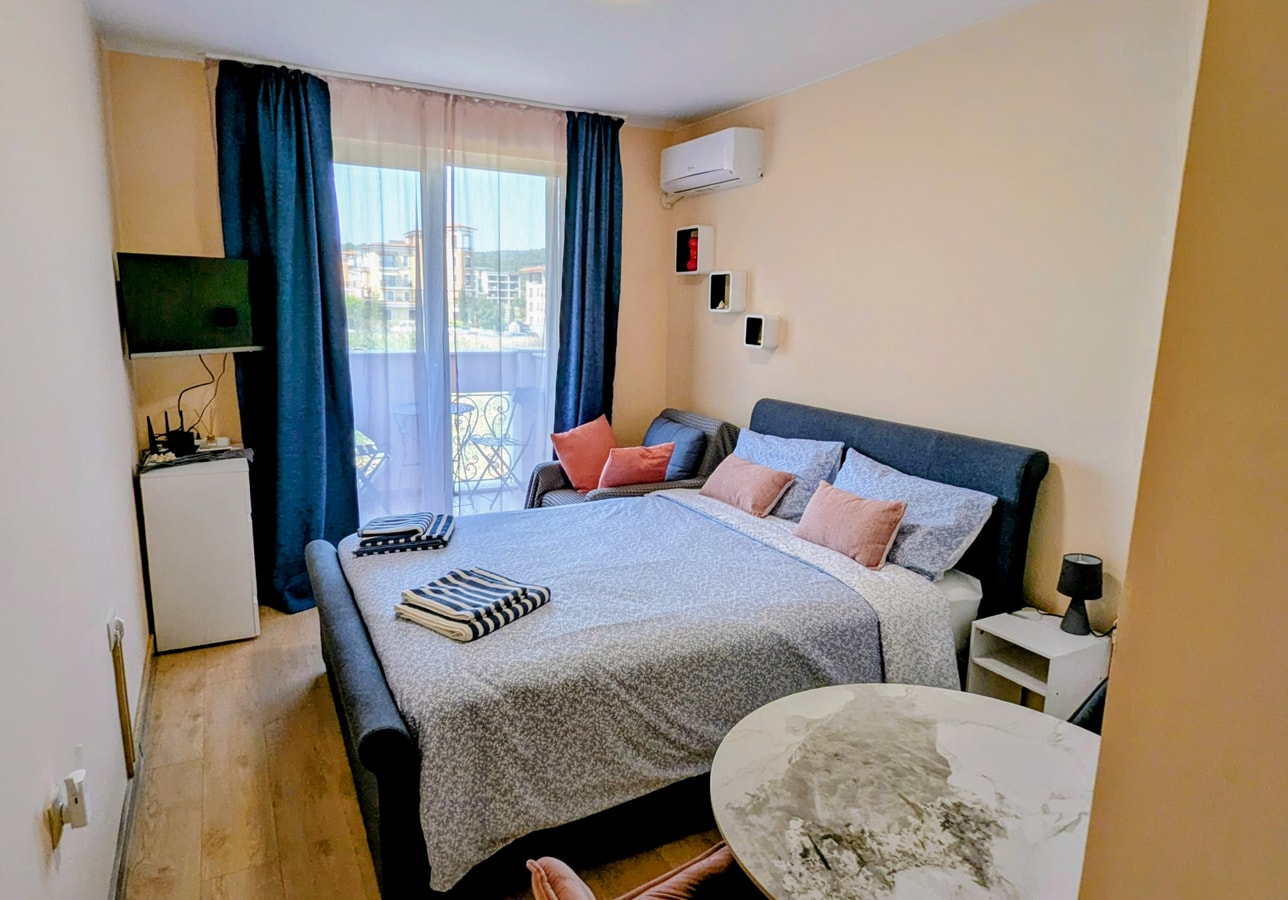 Elegant studio -100 m.from Kavatsi Beach + Parking 2 Flat Manager Booking