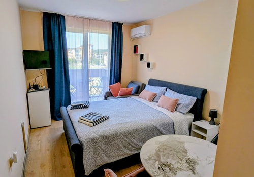 Elegant studio -100 m.from Kavatsi Beach + Parking 2 Flat Manager Booking