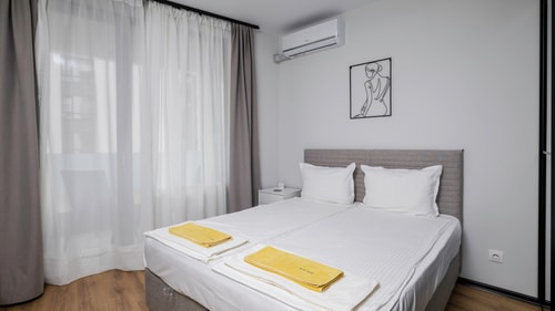 Aziz Drujba 1BD · Fresh & Modern Apartment with Balcony 12 Flat Manager Booking