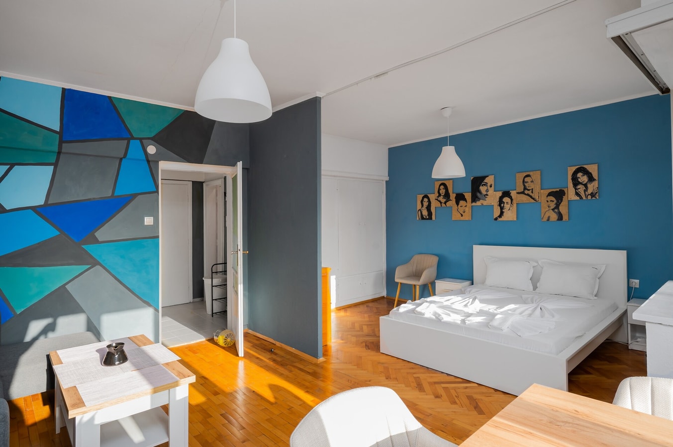 Prime Location in City Center I The Blue Art Spot Flat Manager Booking