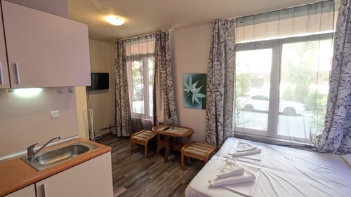 Compact studio with indoor pool near Cacao Beach 2 Flat Manager Booking