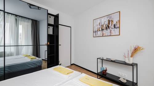 Aziz Drujba 1BD · Fresh & Modern Apartment with Balcony 14 Flat Manager Booking