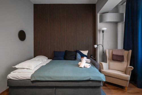 Lux Flat next to Park with working space 24 Flat Manager Booking