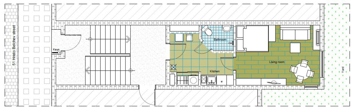 TOP CENTER Designer studio 1 minute to NDK&Vitosha 35 Flat Manager Booking