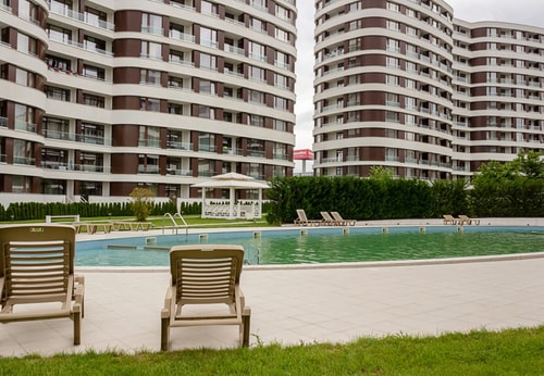 The Residential 1BD Apt. with O/DR Thermal Pool 20 Flat Manager Booking