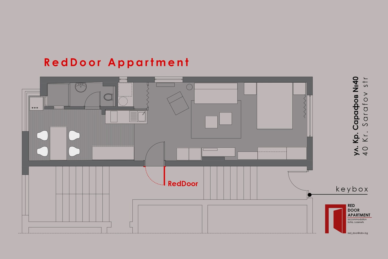 Red Door Apartment 7 Flat Manager Booking