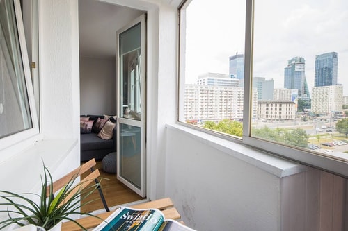 Warsaw Downtown Bright and Comfy Apt with Balcony 11 Apartamenty do wynajęcia