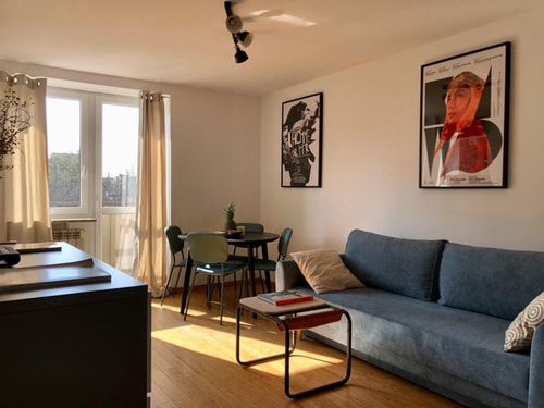 Sunny Warsaw City Centre Flat with Balcony and AC 18 Apartamenty do wynajęcia