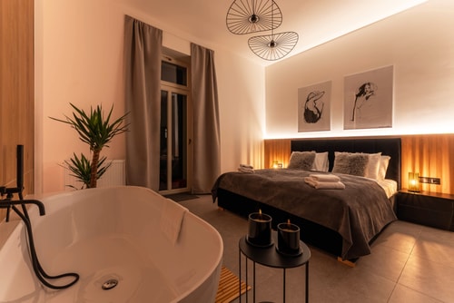 Prague Center Duplex - 4BR, 3.5Bath, AC, Projector 8 Apartamenty do wynajęcia