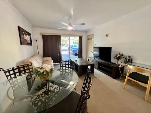 Near Beach in Miami, accross the road from shops