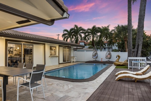 Fort Lauderdale | 4Bd Villa Waterfront Dock Pool 6 Dwell