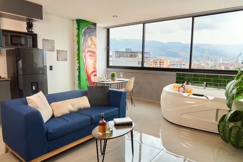 Stadio Comfort Jacuzzi | Rosa Negra Aparta-Suite 7 Dwell