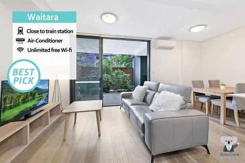KozyGuru | Waitara | 2 Bed Apt with Private Yard
