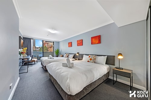 KozyGuru | Sydney CBD | 2 Bed Studio Free Wi-Fi