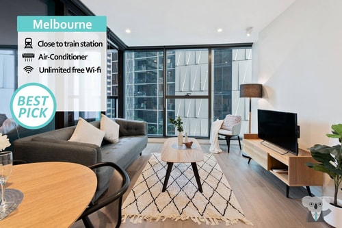 KozyGuru| Melbourne Cozy 1Bed Apt Pool Spa Near QV