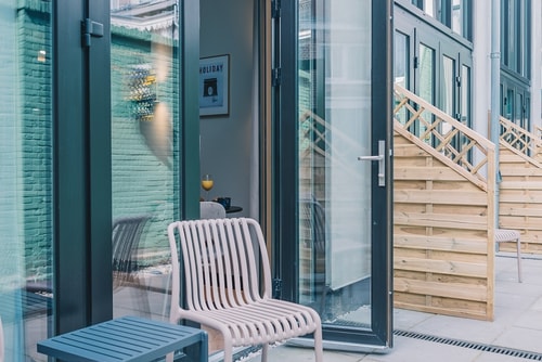 Deluxe room with mezzanine and patio at LVM STAYS 4 LVM Stays