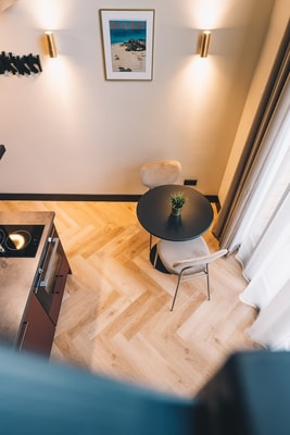 Deluxe room with mezzanine and patio at LVM STAYS 13 LVM Stays