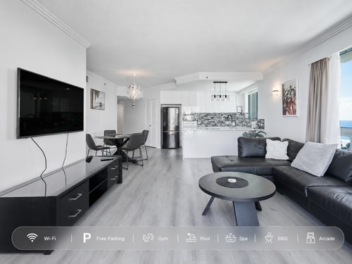 Sea View 1Bedroom Central Crown Building w/Parking 0 Serain Residences