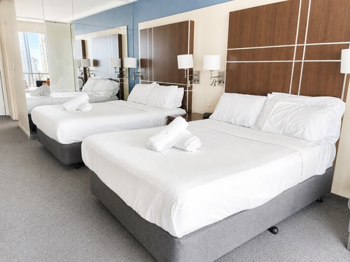 Ocean View 2 Double-bed Hotel Room | 2min to Beach 2 Serain Residences