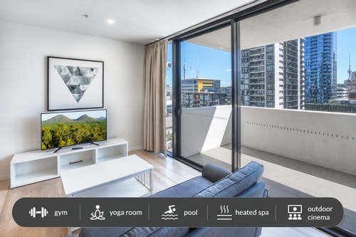 Comfy Two Bedroom Apartment in South Brisbane 0 Serain Residences