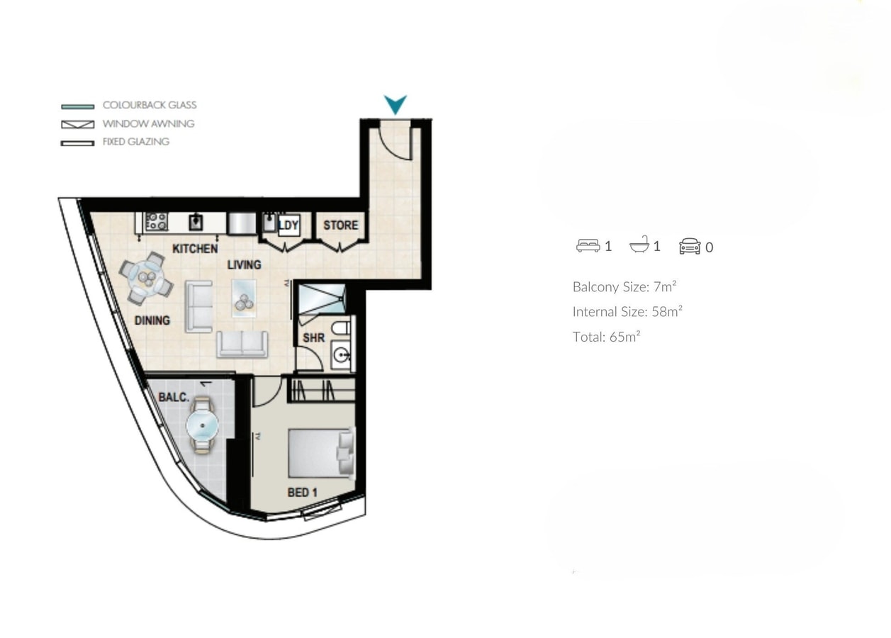 Level 42 Beachside 1BR Apartment with Ocean Views 14 Serain Residences
