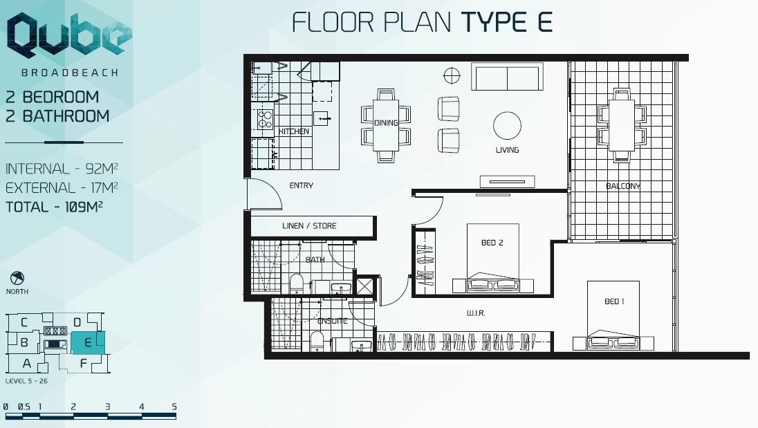 Premium Ocean View 2 Bedrooms Apartment Broadbeach 9 Serain Residences