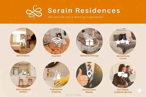 City View 1BR Apartment + Parking&Walk to Station 27 Serain Residences