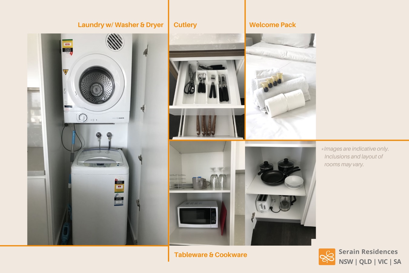 Inner City 2 bedroom Apartment with Parking 12 Serain Residences