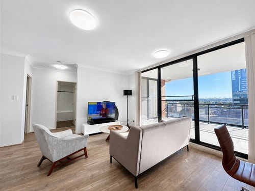 7 Min to Train: Central Parramatta 2BR + Parking 5 Serain Residences