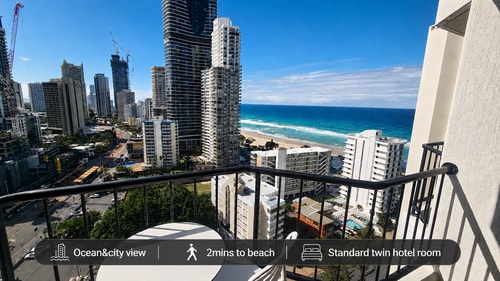 Cozy 2 Double-bed Room | 2-minute to Surfers Beach 0 Serain Residences