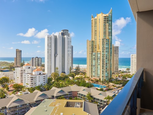 Partially Oceanview 2 bedroom apartment in Surfers 2 Serain Residences