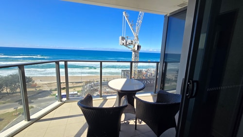 Ocean view beachside 2bedroom Apartment In Surfers 15 Serain Residences