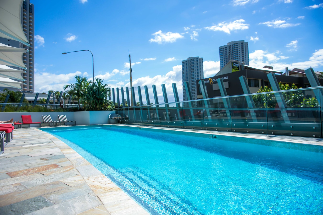 Ocean view beachside 2bedroom Apartment In Surfers 18 Serain Residences