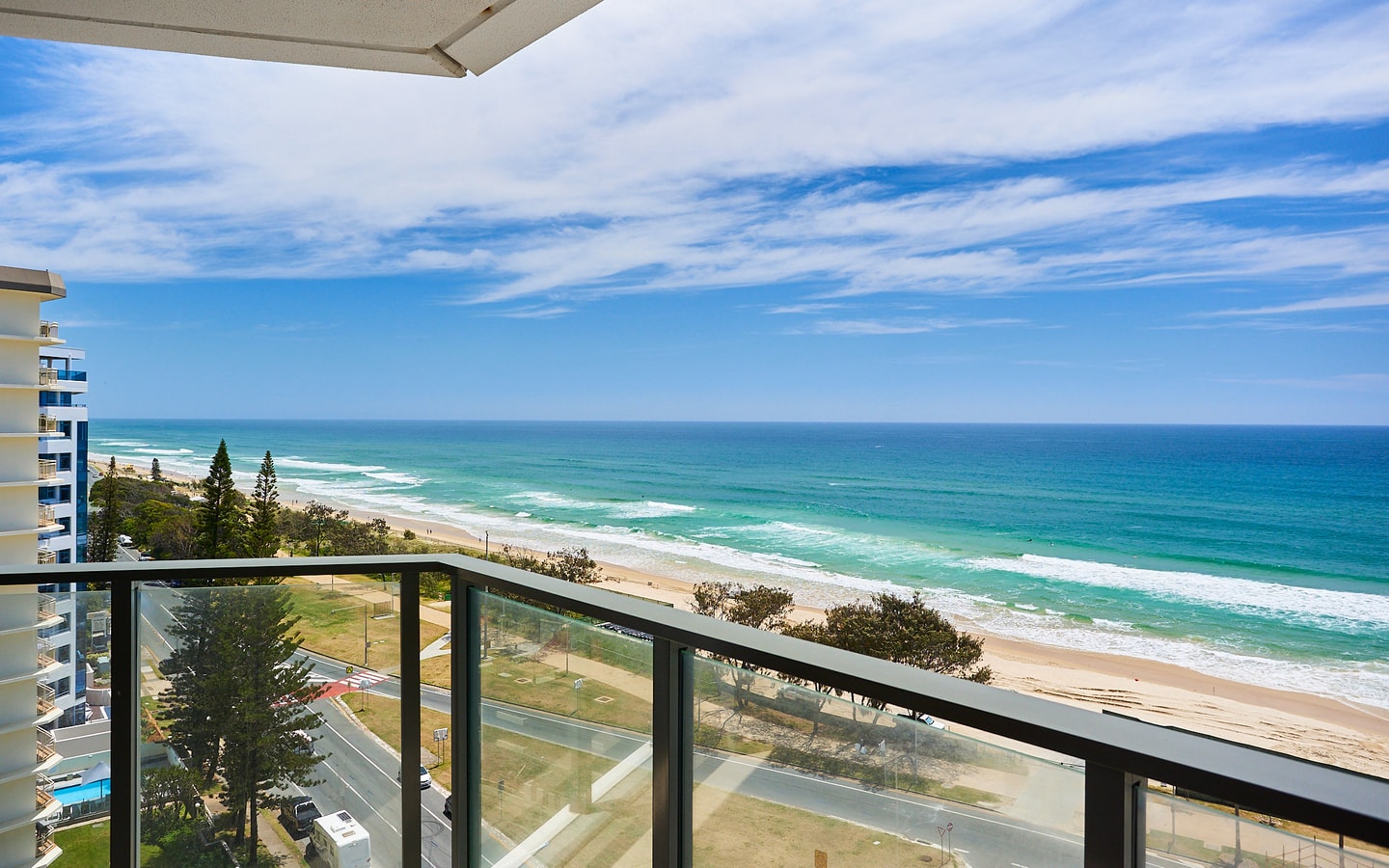Ocean view beachside 2bedroom Apartment In Surfers 9 Serain Residences
