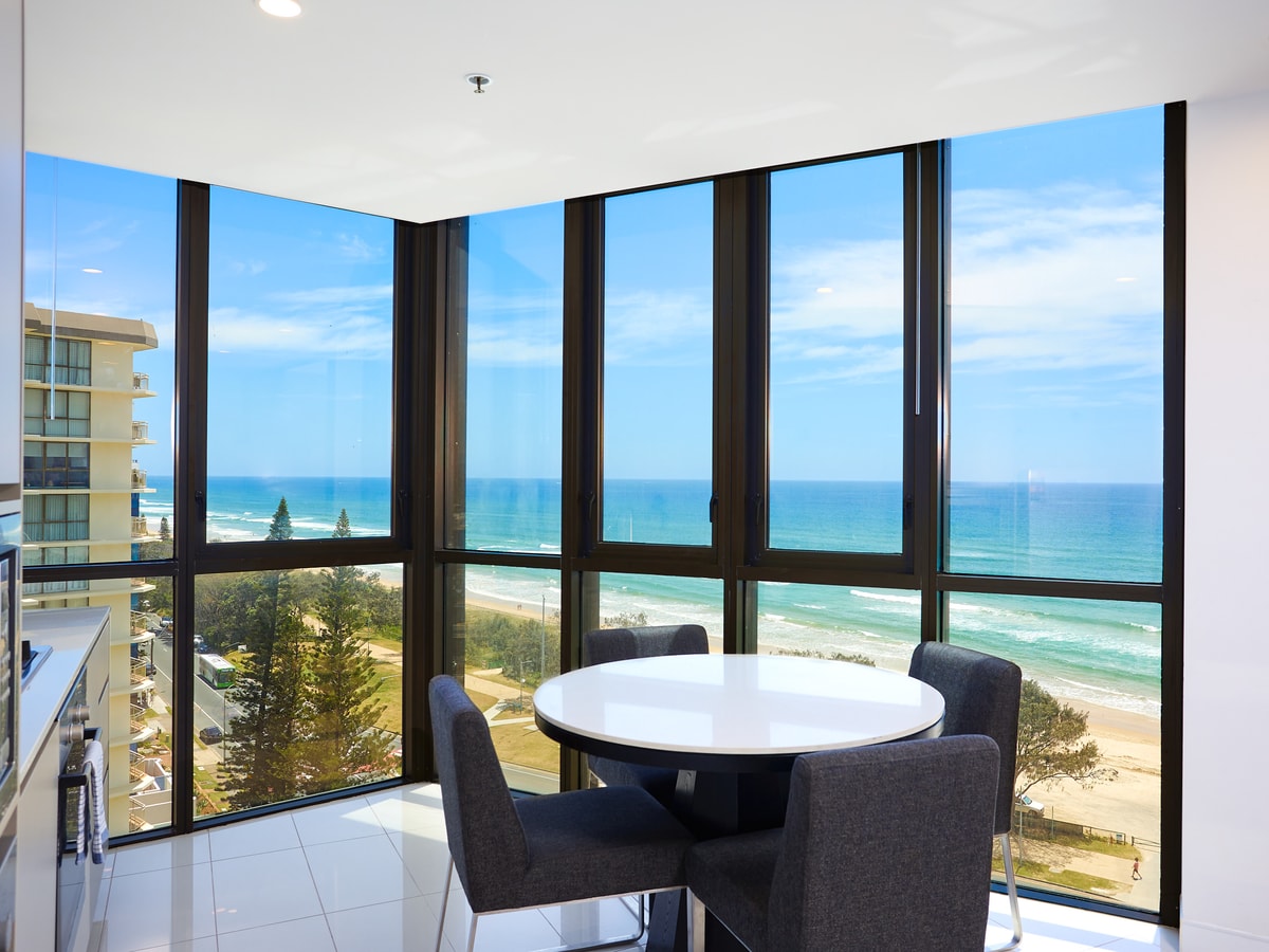 Ocean view beachside 2bedroom Apartment In Surfers 4 Serain Residences