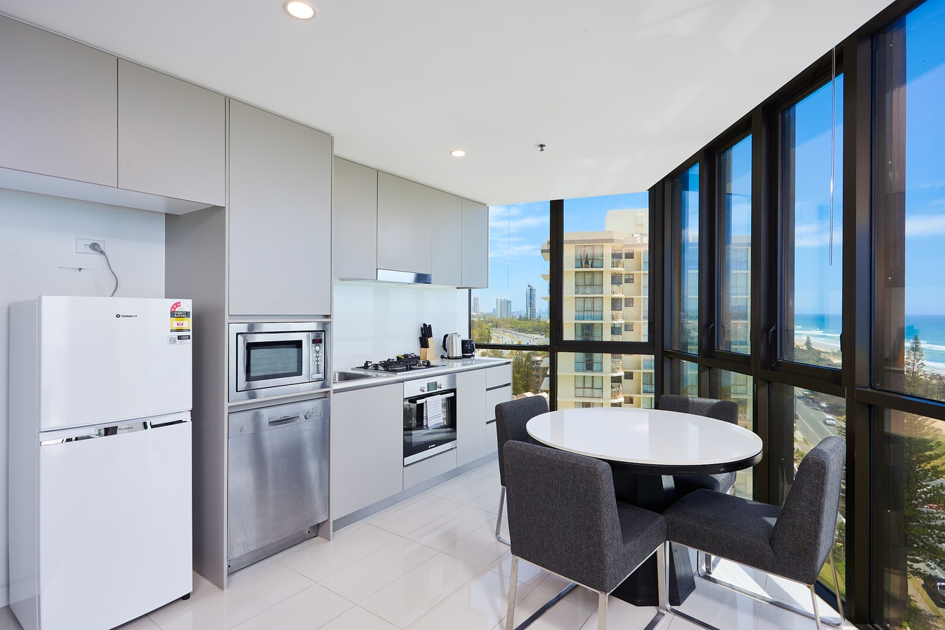 Ocean view beachside 2bedroom Apartment In Surfers 8 Serain Residences