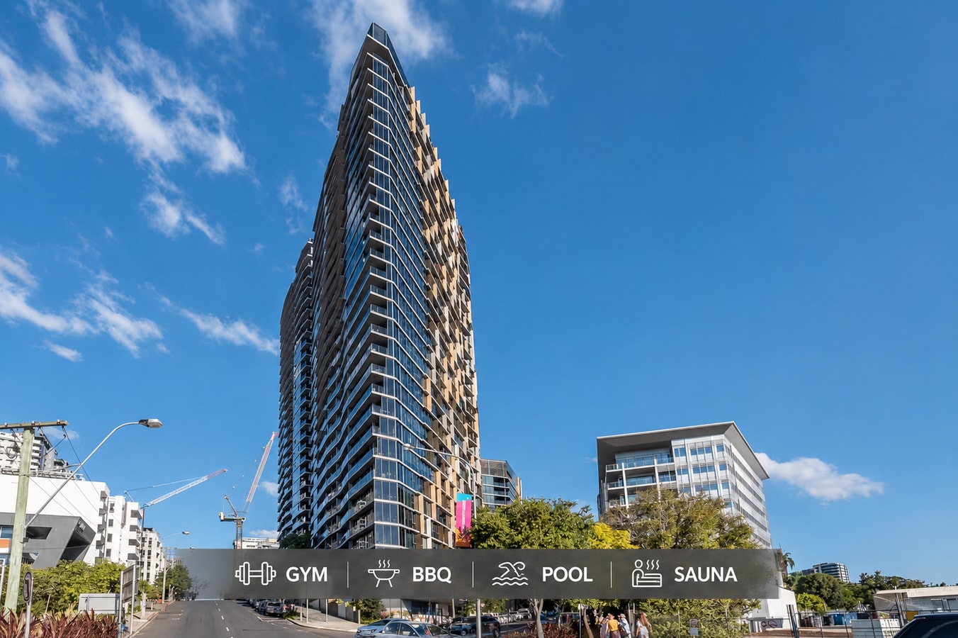 Central Located Cozy Studio in South Brisbane Serain Residences