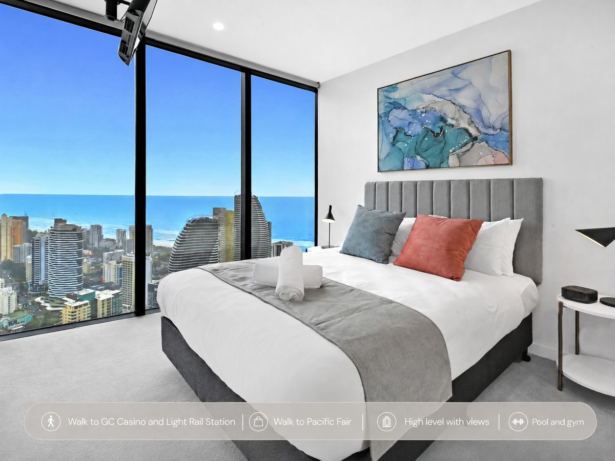 Casino-Side 2BR Ocean View | Walk to Beach/Tram Serain Residences
