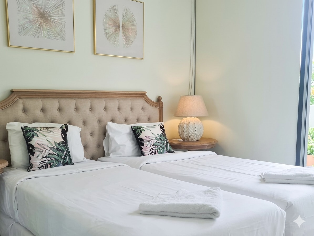 Cozy 3BR Villa | Pool + Walk to Beach | Parking 6 Serain Residences
